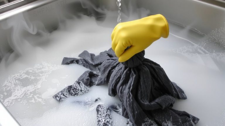 wash with hot soapy water